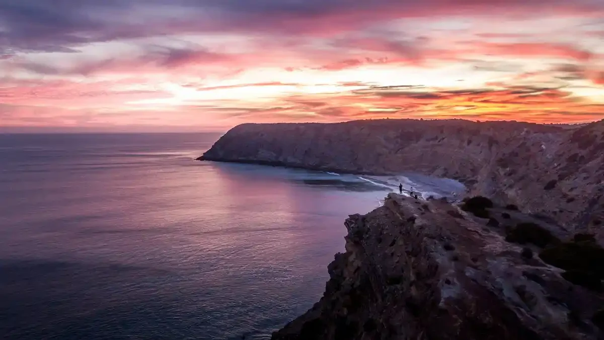 Burgau Algarve Portugal at sunset